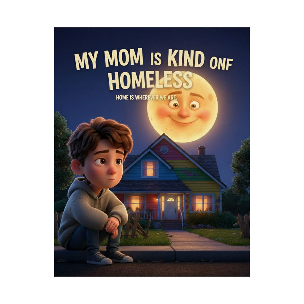 Matte Poster — "My Mom Is Kind of Homeless" Movie-Style Vertical Art Print