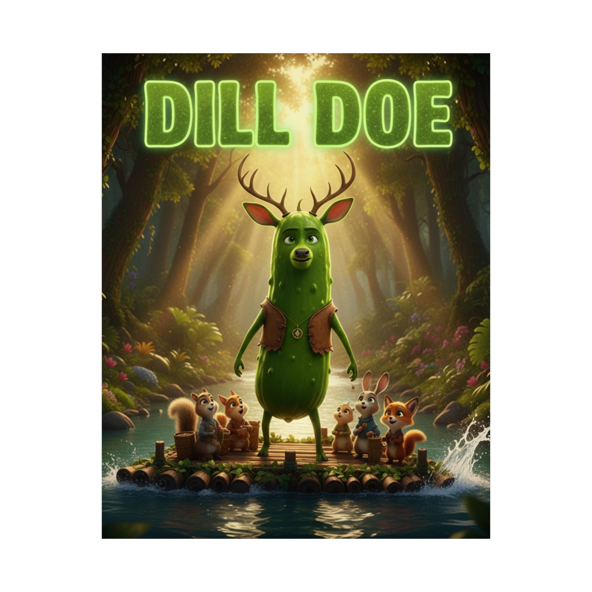 Poster — "Dill Doe" Matte Vertical Movie-Style Art Print