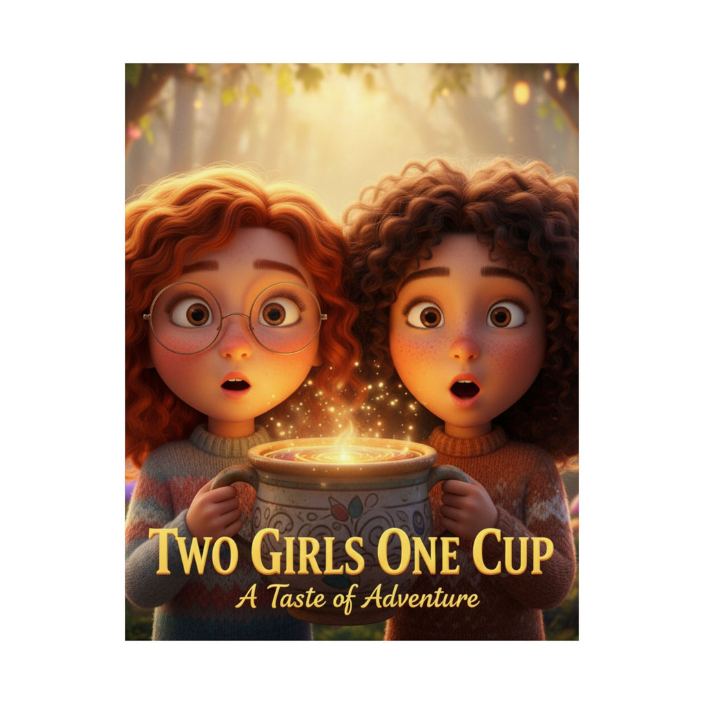 Matte Poster — "Two Girls One Cup: A Taste of Adventure" Decorative Wall Art