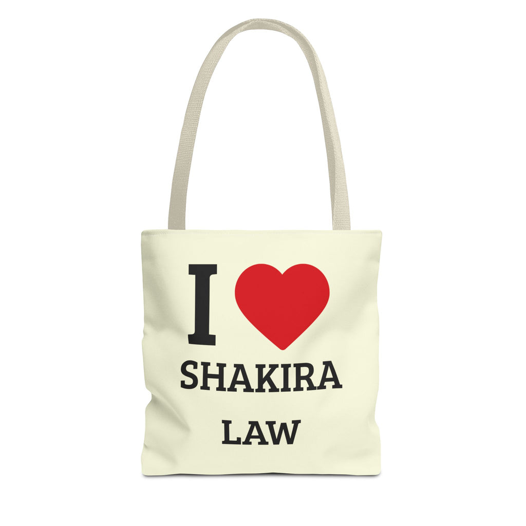 I  Shakira Law Tote Bag — Fan/Law Student Canvas Shopper