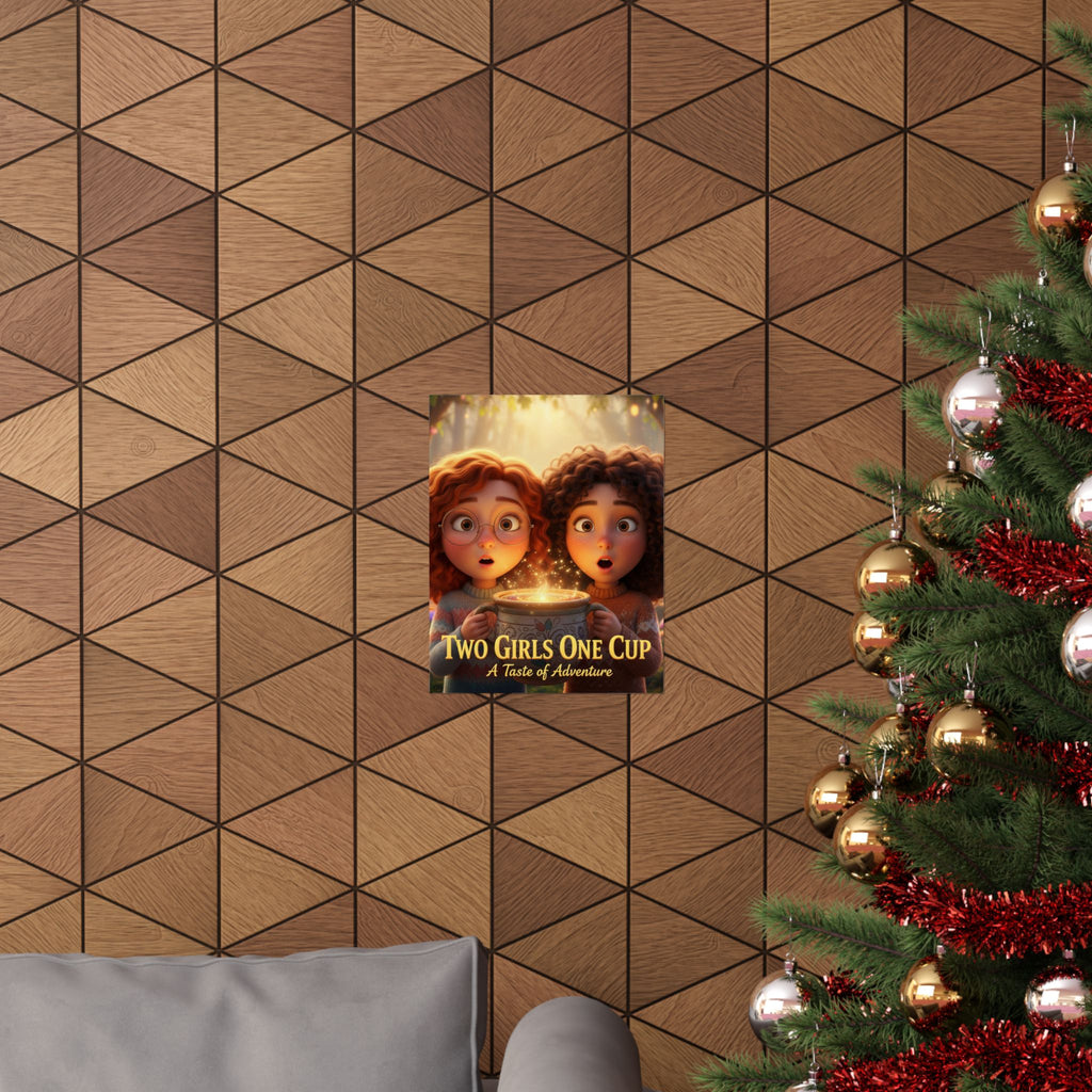 Matte Poster — "Two Girls One Cup: A Taste of Adventure" Decorative Wall Art