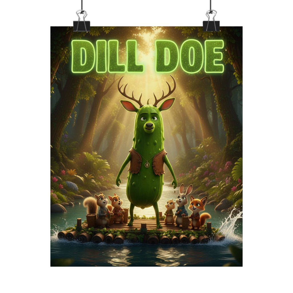 Poster — "Dill Doe" Matte Vertical Movie-Style Art Print