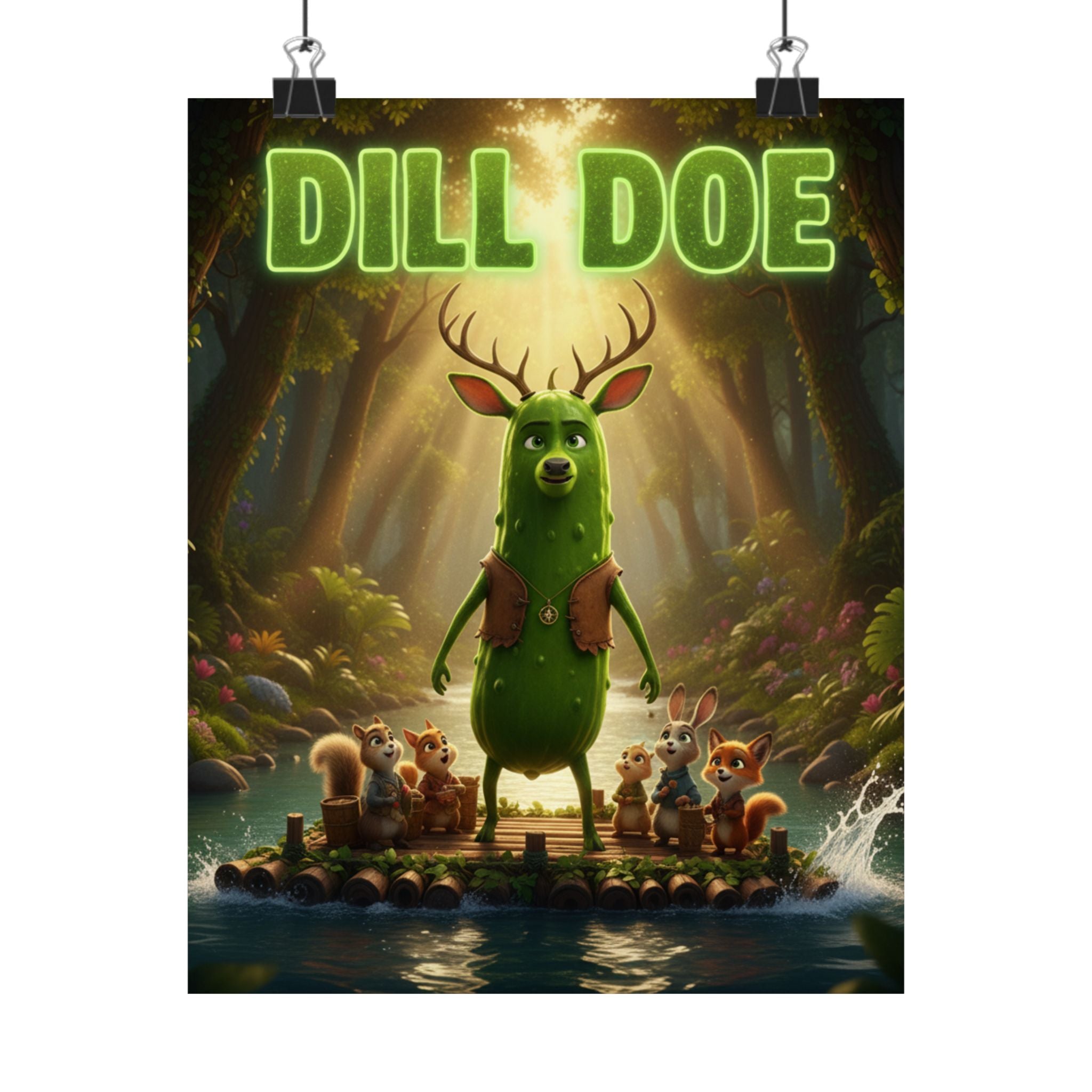 Poster — "Dill Doe" Matte Vertical Movie-Style Art Print