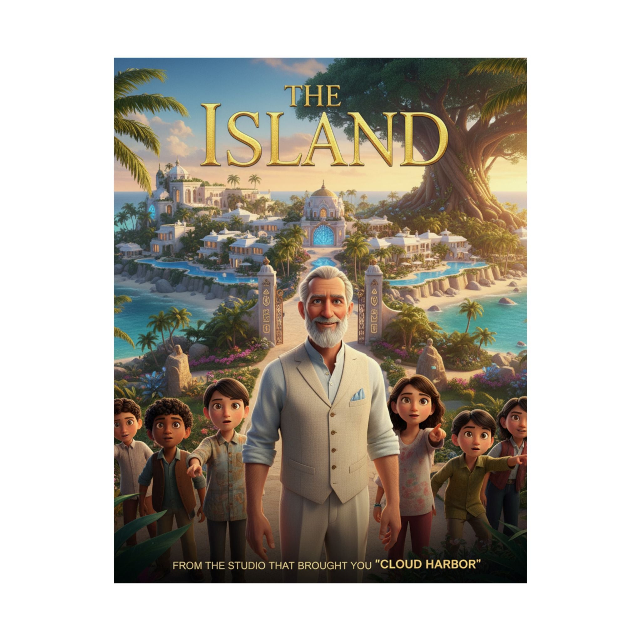 Matte Vertical Poster — "The Island" Movie Art Print