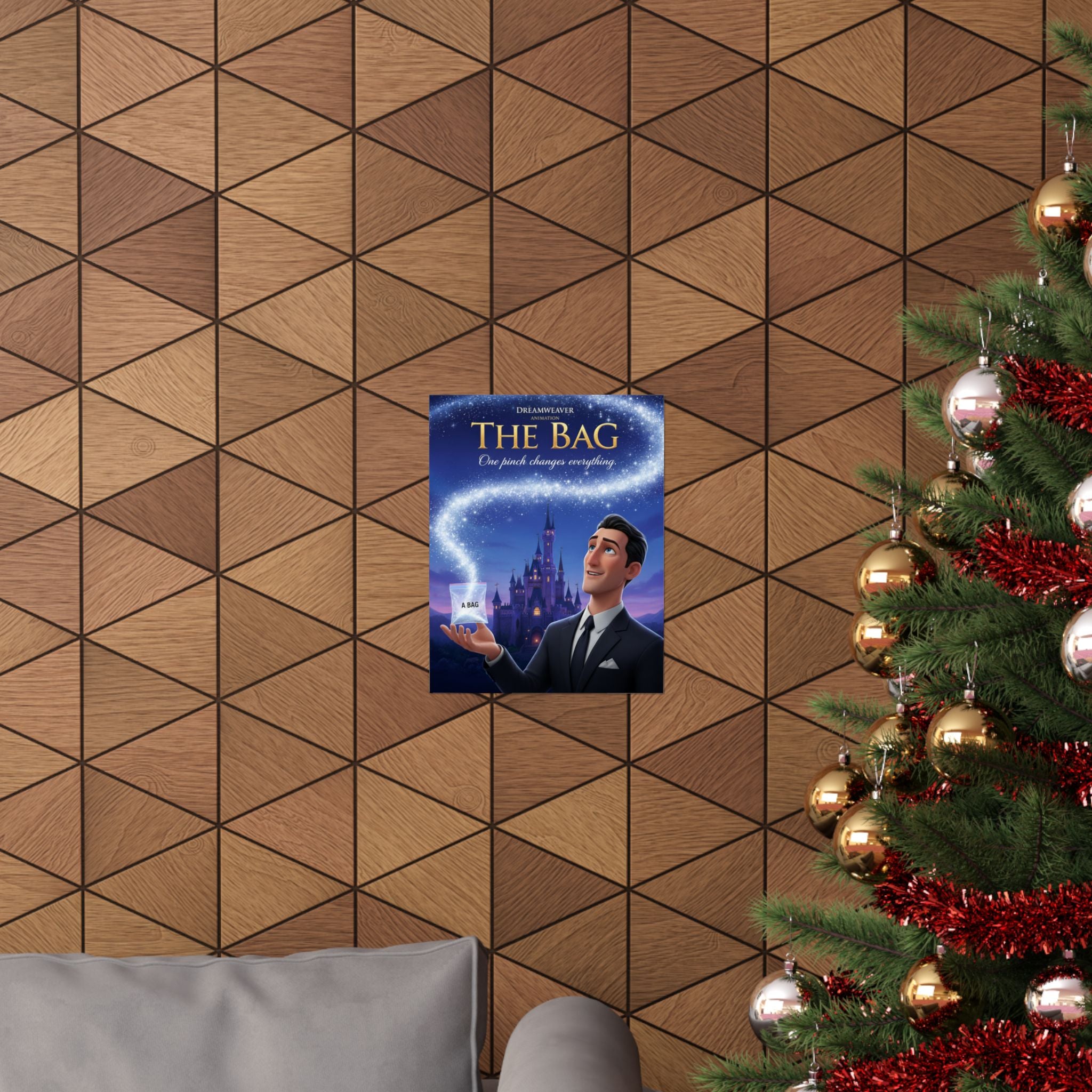 The Bag Matte Poster — Magical Movie-Style Wall Art ("One pinch changes everything")