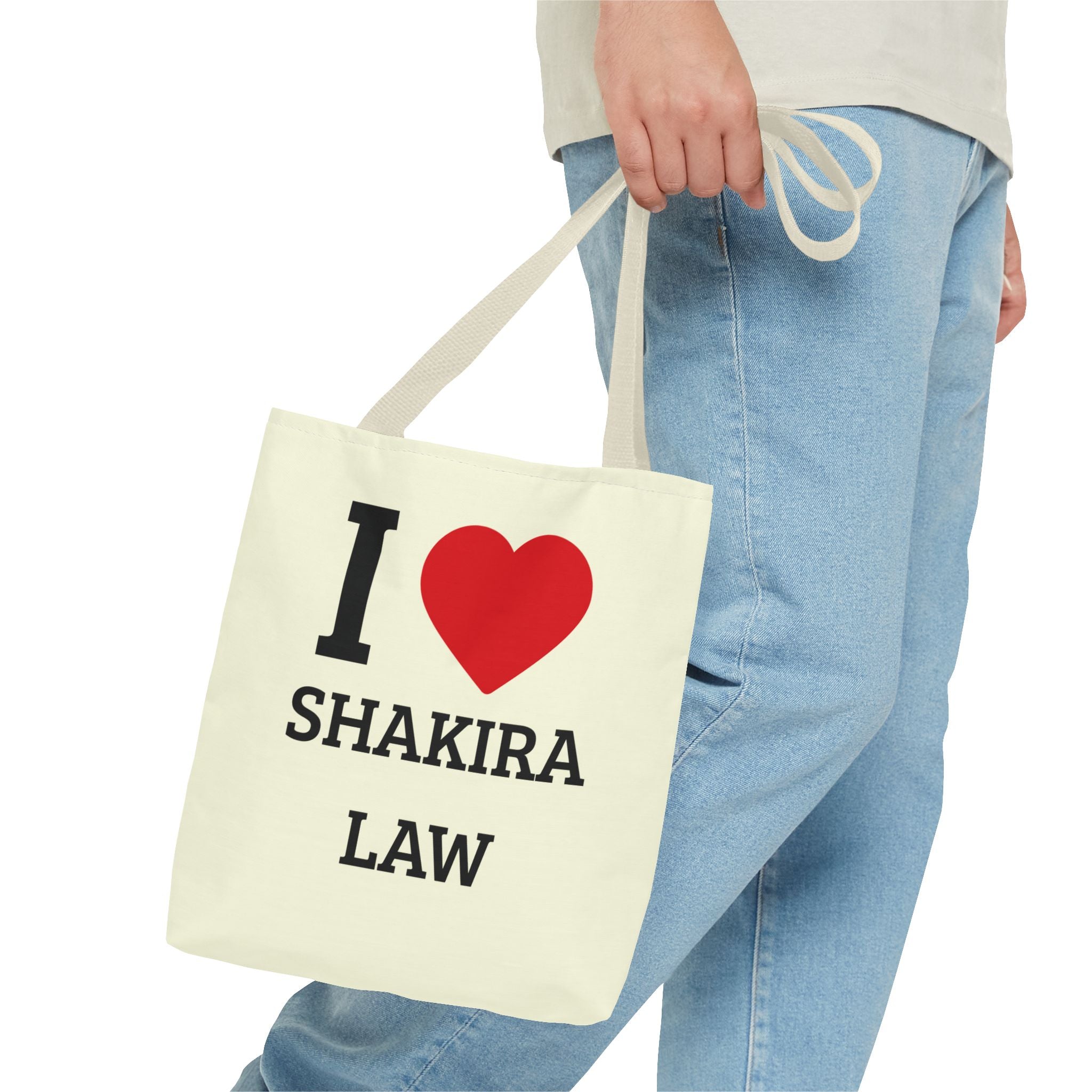 I  Shakira Law Tote Bag — Fan/Law Student Canvas Shopper