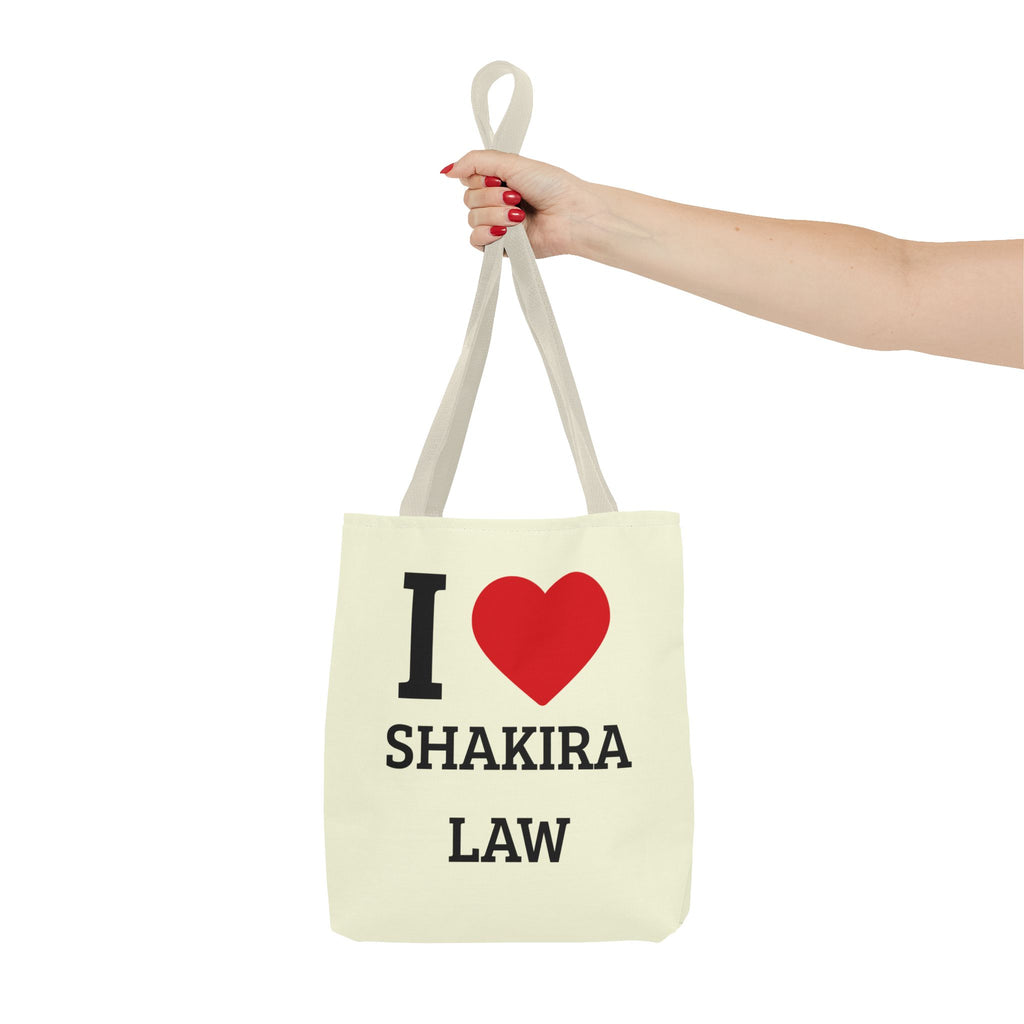 I  Shakira Law Tote Bag — Fan/Law Student Canvas Shopper